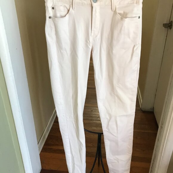 NYDJ JEANS SIZE 6L  SUPER SKINNY MADE IN USA CREAM COLOR - Picture 4 of 5